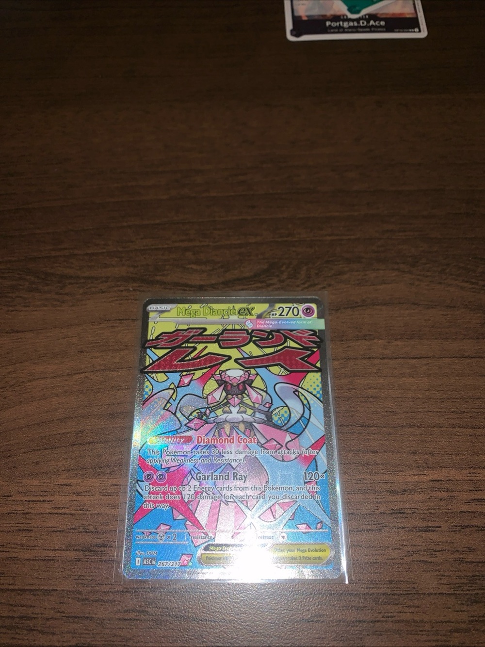Mega Diancie EX Full Art Trading Card - Pink Holographic